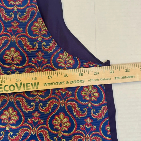 Purple and Blue Suit Vest - Picture 3 of 4